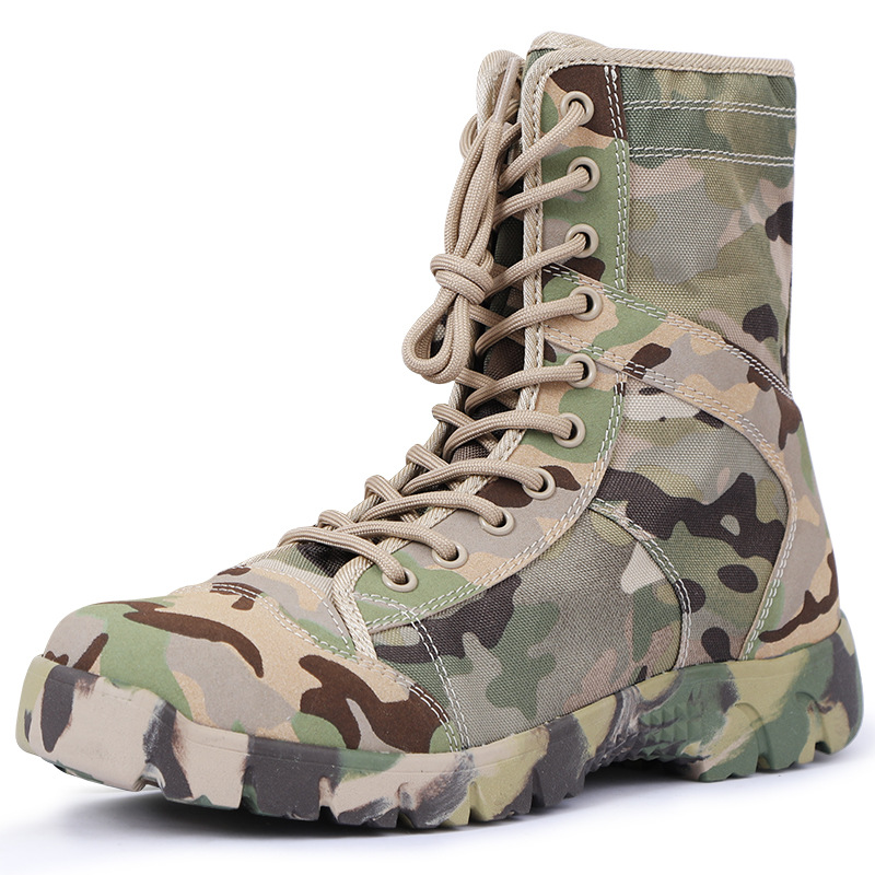 Outdoor High-top Breathable Canvas Men's Boots foto 2