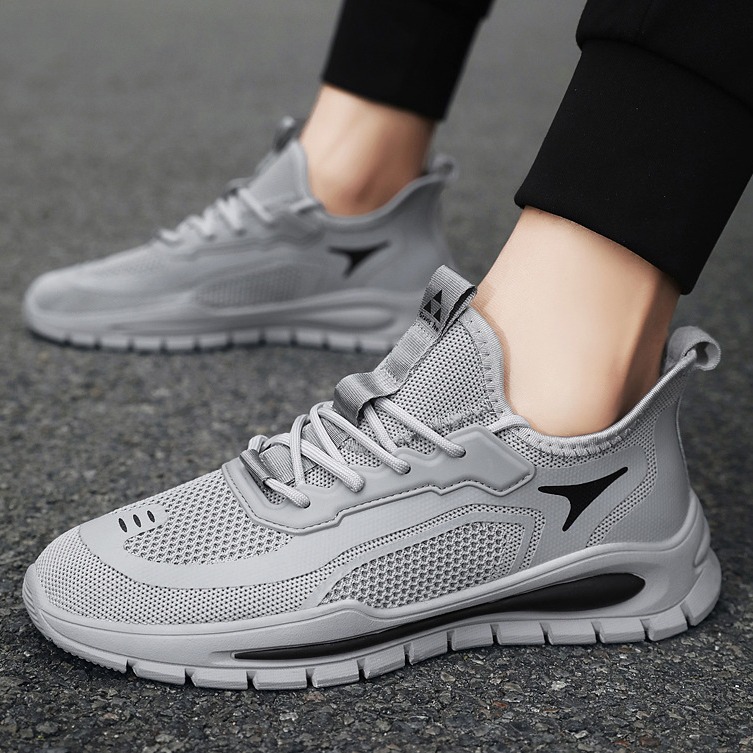 Versatile Flying Woven Breathable Mesh Sports Men's Shoes foto 4