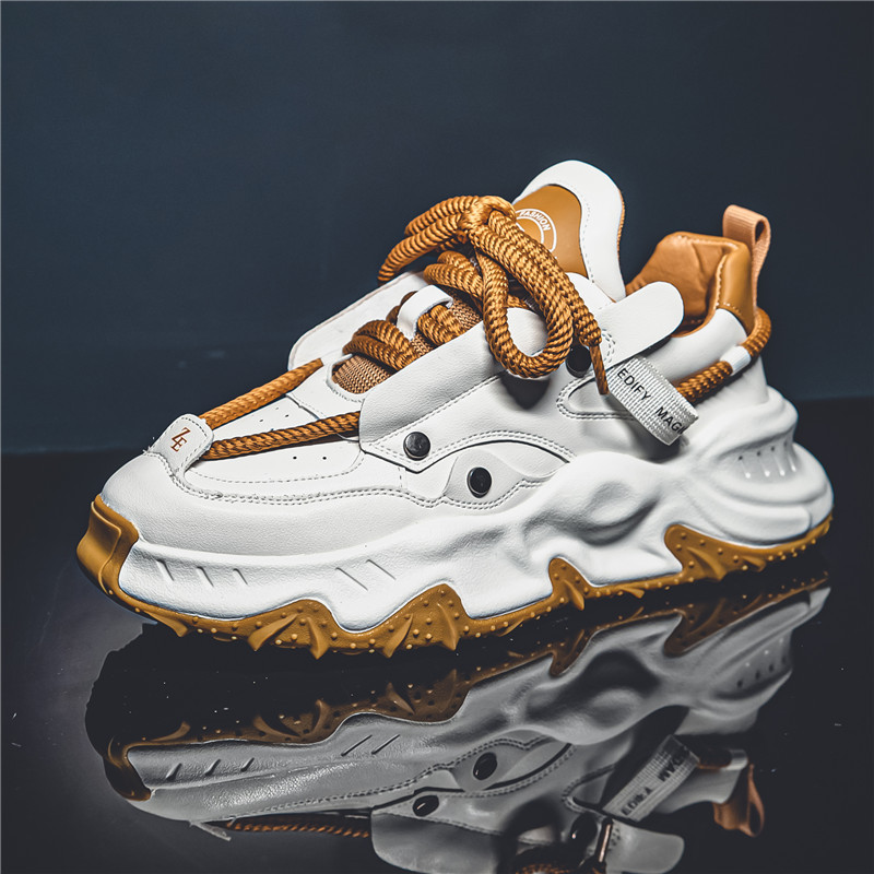 Men's Cross-tied White Casual Shoes foto 5
