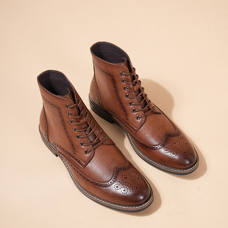 Autumn And Winter New Retro High-top Men's Work Ankle Boots foto 3