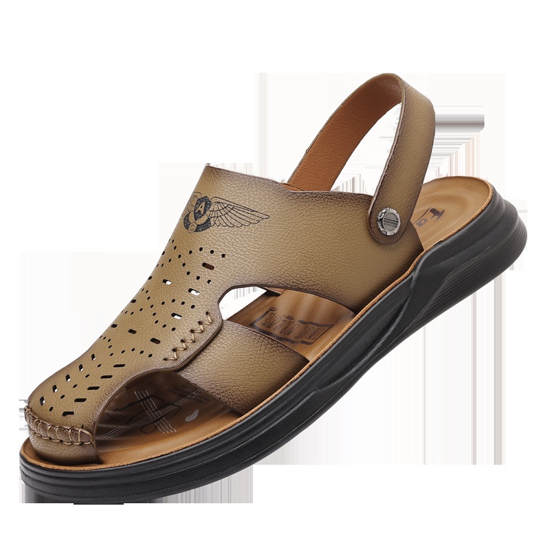 Genuine Leather Toe Sandals Suitable For Both Outdoor Wear And Driving foto 4