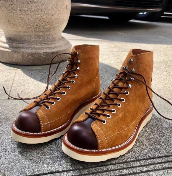 Stitching Martin Boots Retro Easy Matching British Style Working Boots foto 4