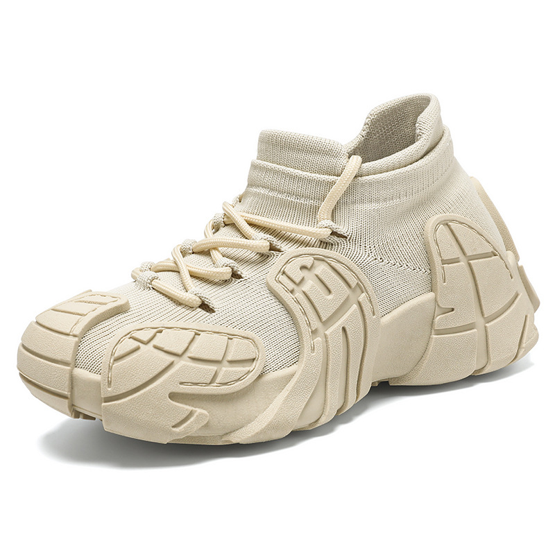 Fashion Retro Sneaker Flyknit Casual Shoes Platform