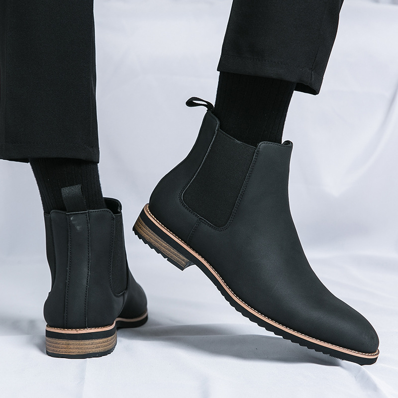 Casual British Style Retro Fashion Pointed Martin Boots foto 4