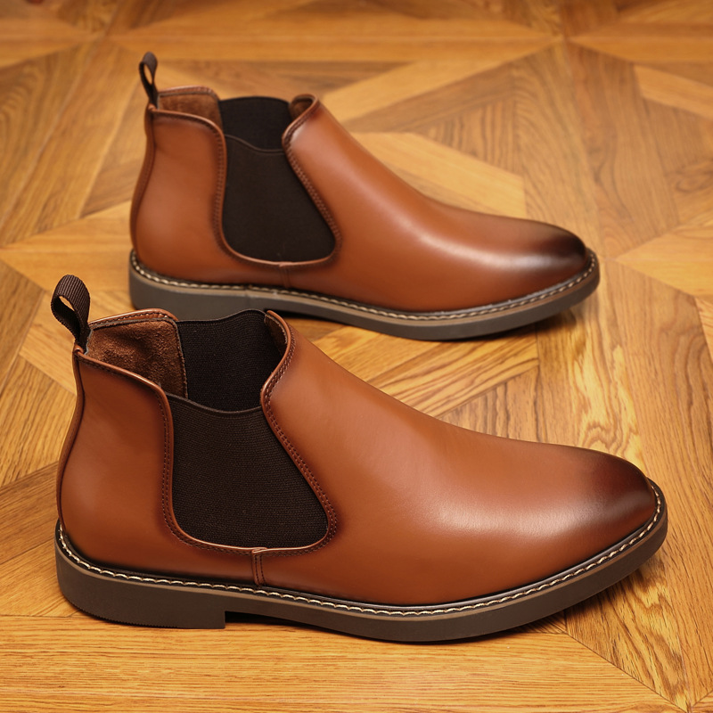 Autumn And Winter Plus Size Chelsea Boots Double Elastic foto 3