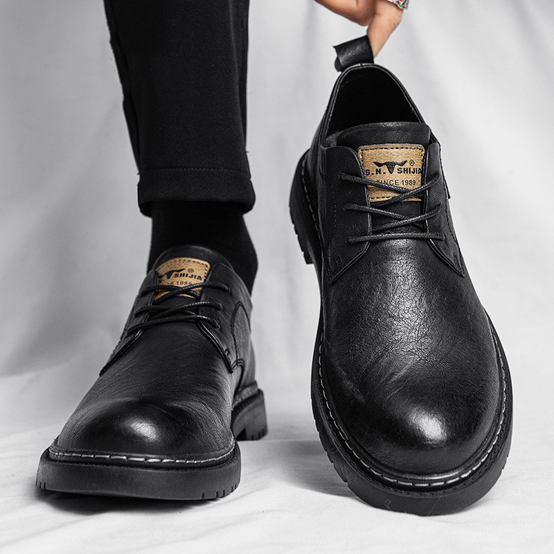 Men's Business Fashion And Leisure Leather Shoes foto 4