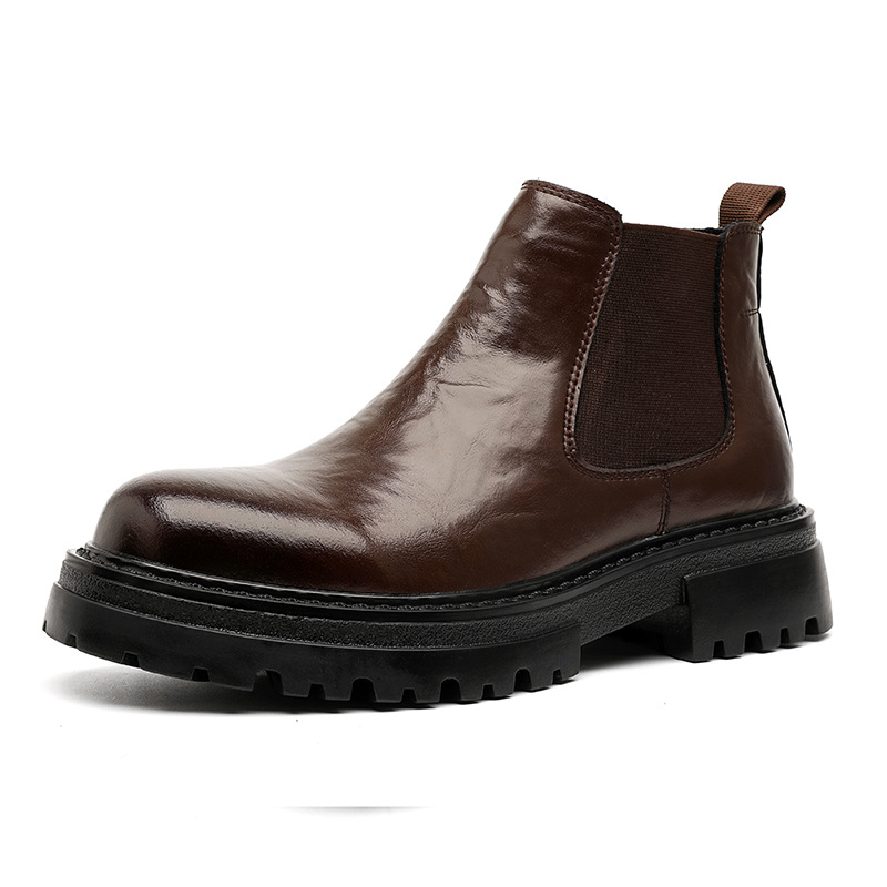 Low-top Martin Boots Mid-top British Style Men's Shoes foto 3