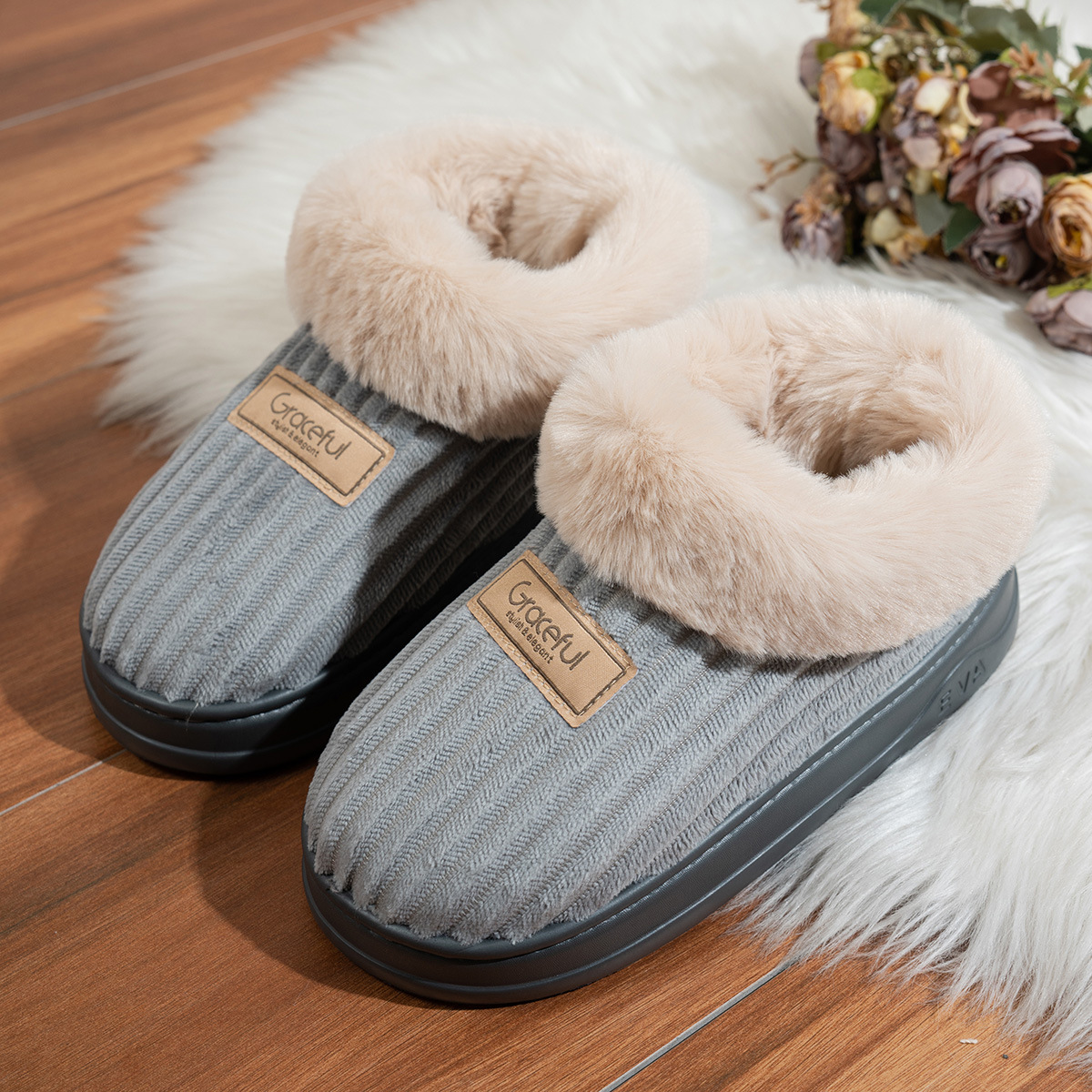 Corduroy Cotton Shoes For Men And Women foto 5