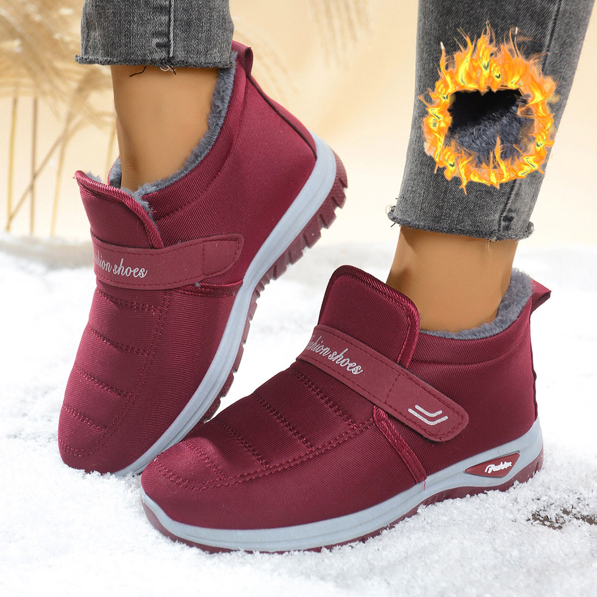 Fleece-lined Insulated Snow Boots foto 5