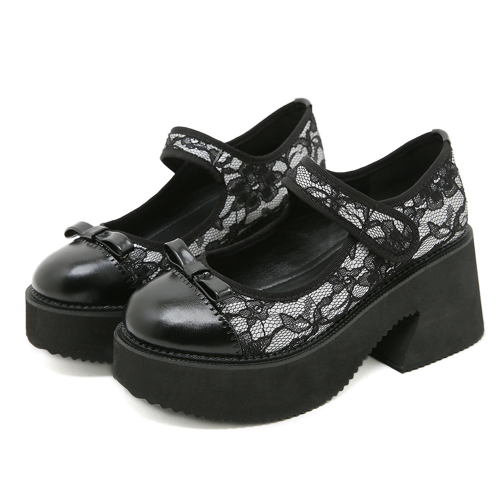 Waterproof-platform High-heeled Mary Jane Women's Shoes foto 5