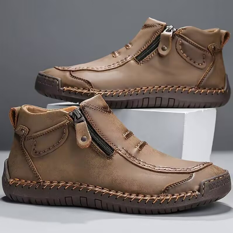 Chelsea Plus Size Men's Shoes Casual Slip-on Flat High Top foto 2