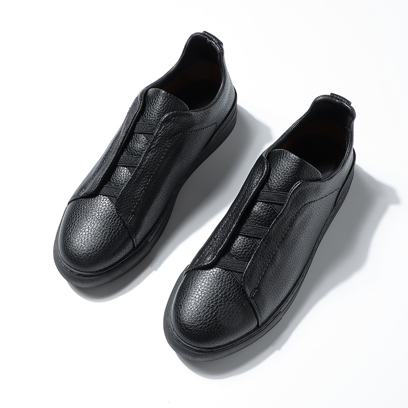 Men's Leather Shoes One Pedal Soft Bottom Gommino foto 3