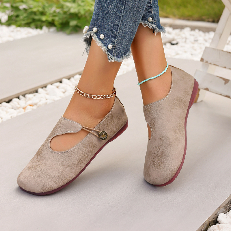 Slip-on Soft Bottom Lazy Doug Shoes Flat Round Head Leisure Women's Shoes foto 3