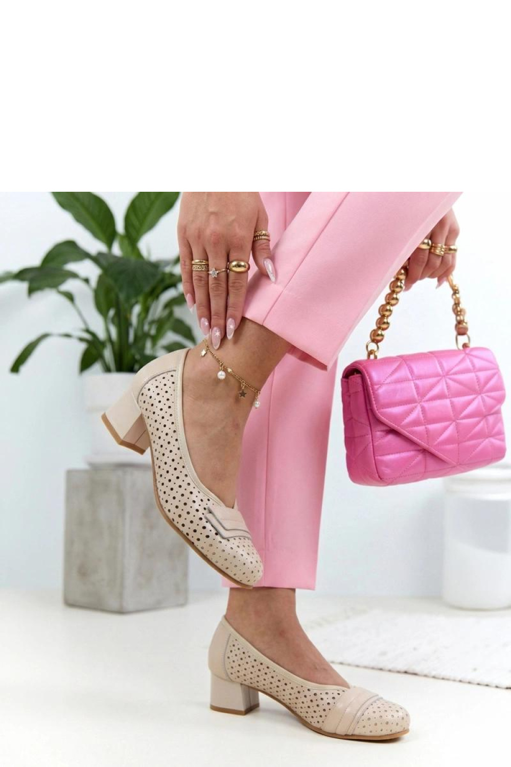 Pumps met dikke hak Solea foto 2
