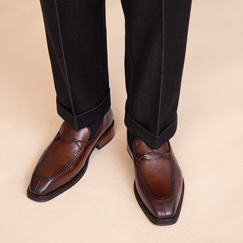 Spring And Autumn Leisure Versatile Leather Shoes For Men foto 3