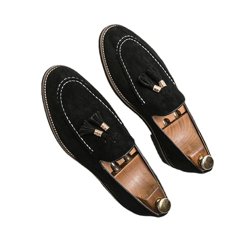 Men's Matte Leather Fashion Shoes foto 5