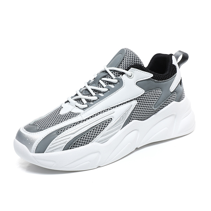 Men's Trendy All-match Casual Mesh Sneaker Thick Bottom Plus Size Lightweight Breathable Clunky Shoes foto 4