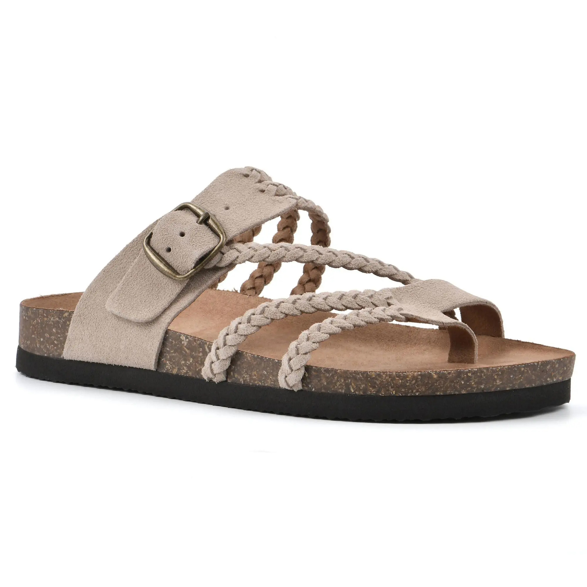 European And American-style Woven Strappy Flat Sandals foto 2