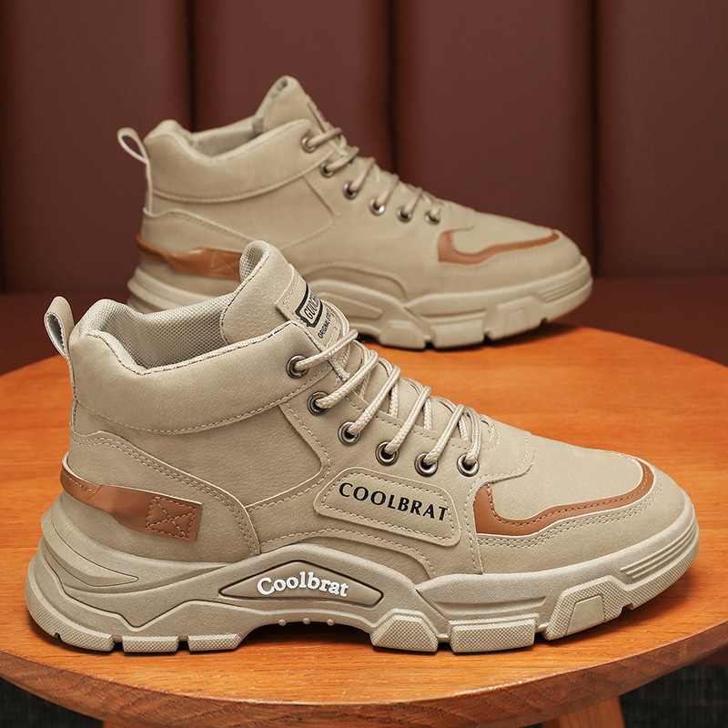 Martin Boots Men's Trendy All-Match Platform Non-slip High Top foto 2