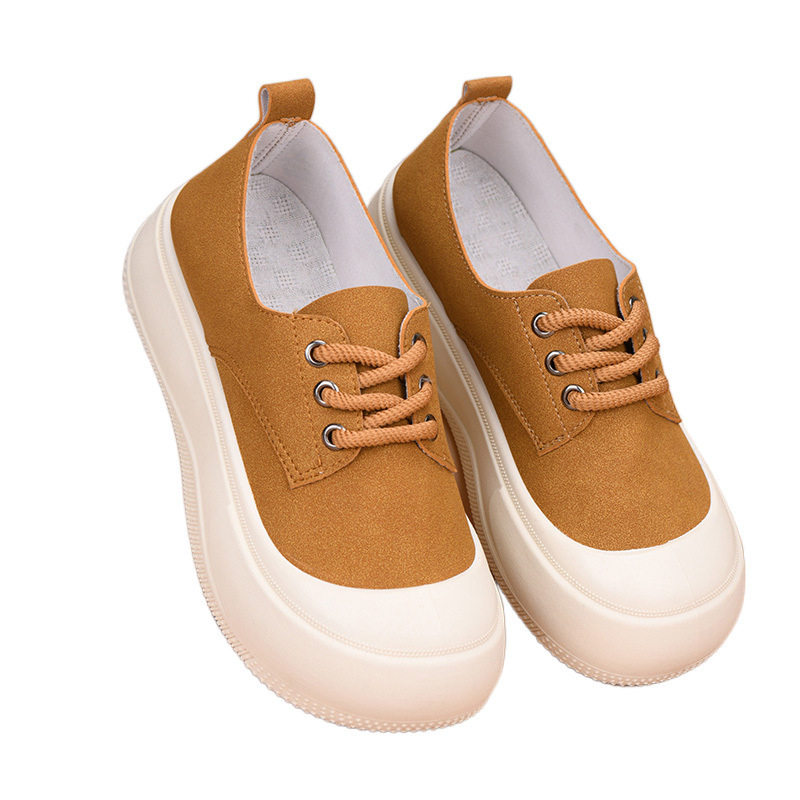 Height Increasing 4CM Platform Shoes Women's Casual Platform Round Toe Loafers foto 2