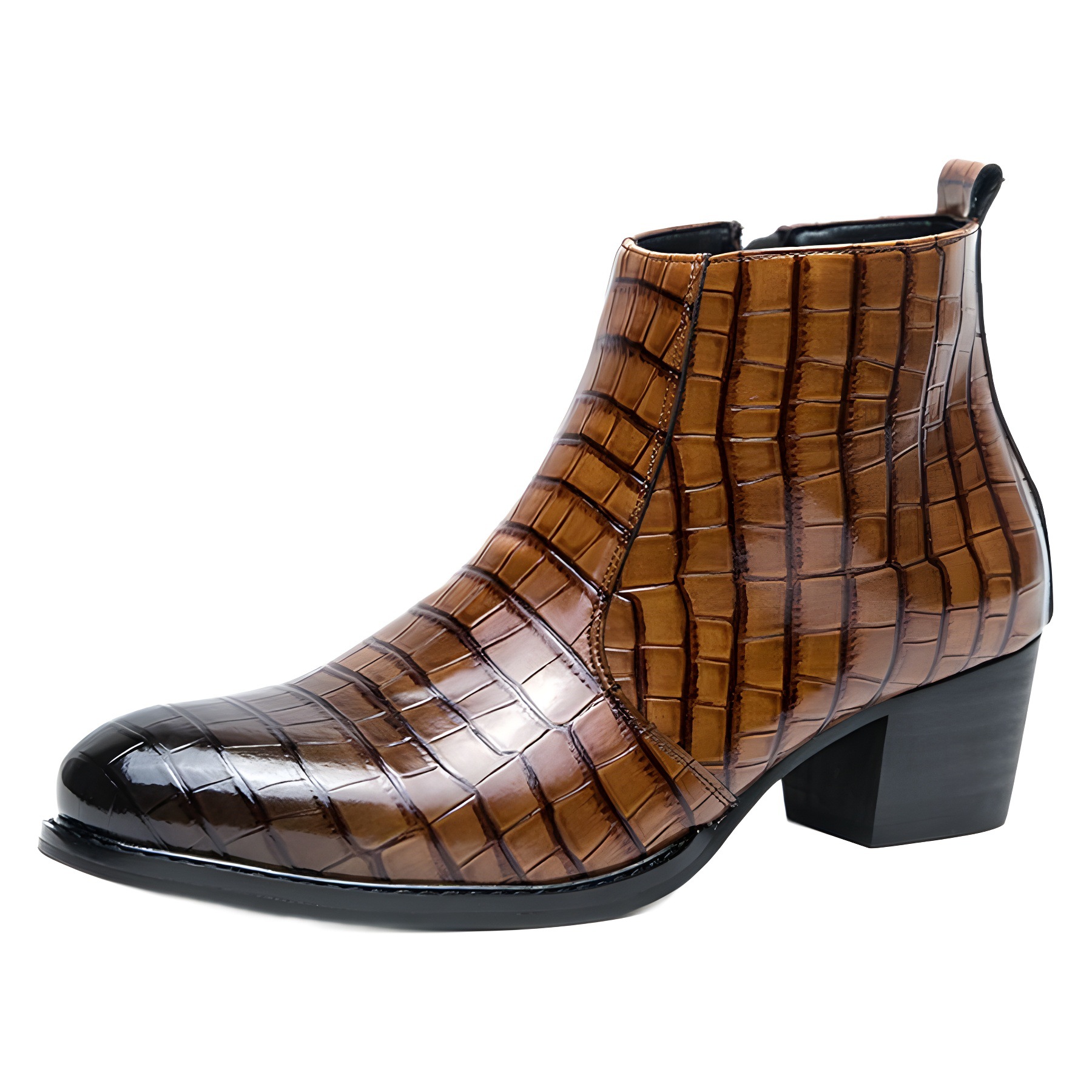 Casual Fashion Leather Boots Trendy British Style foto 2