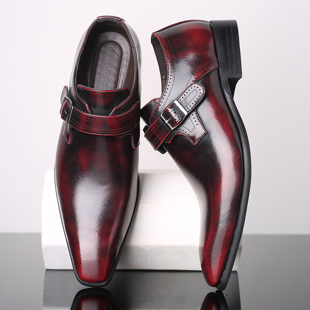 Business-casual Formal Mens Leather Shoes foto 4
