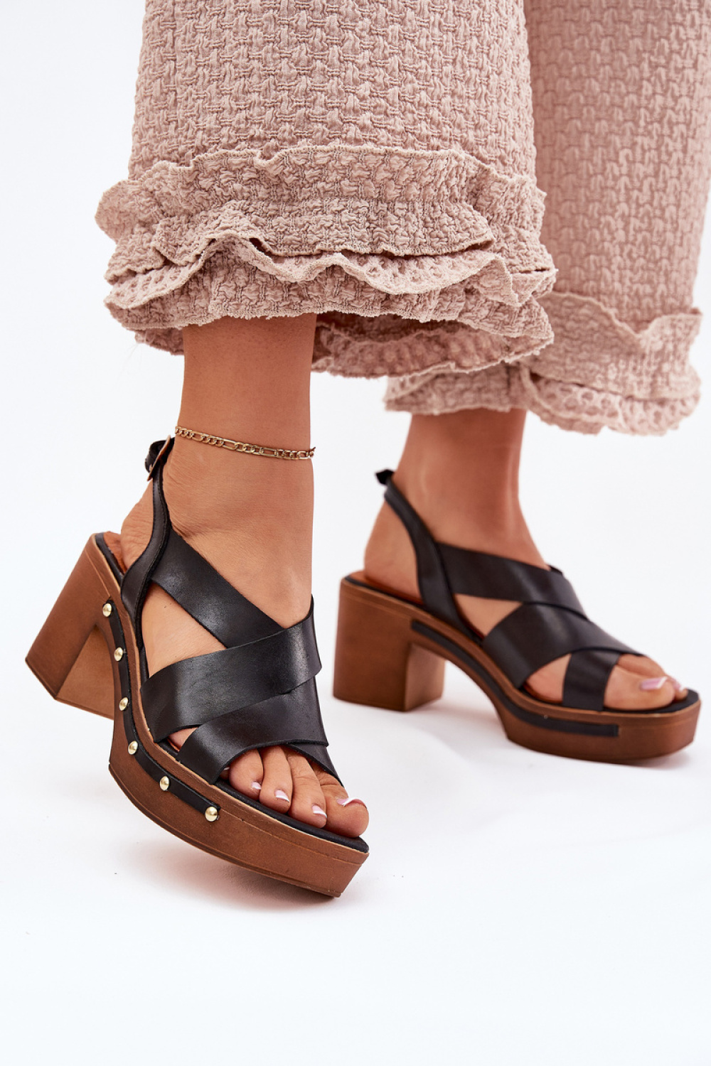 Sandalen op hak Step in style