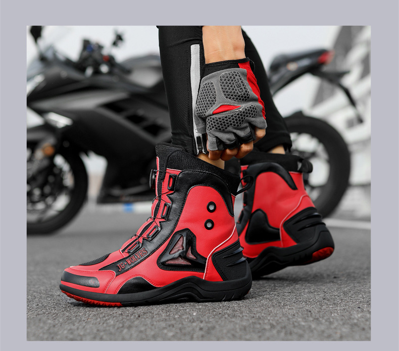 Motorcycle Long Mountain Locomotive Road Anti-skid Protection Off-road Lightweight Commuter Worker Boot foto 5