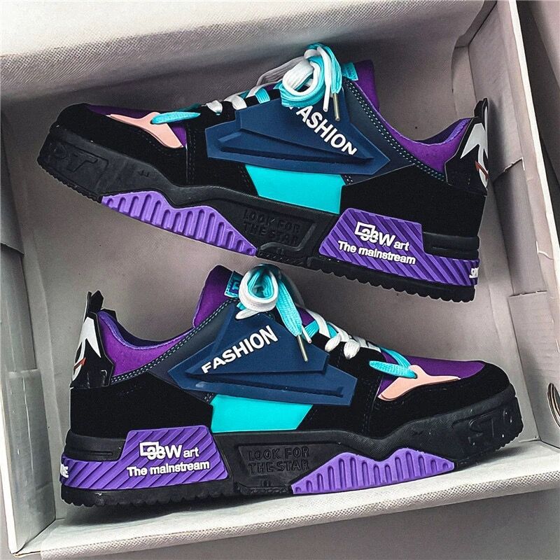 Spring Men's Breathable Shoes All-Match Platform foto 3