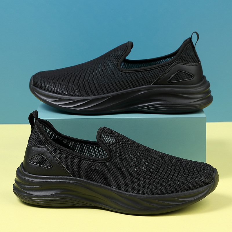 Lazy Hollow Breathable Mesh Cloth Shoes foto 3