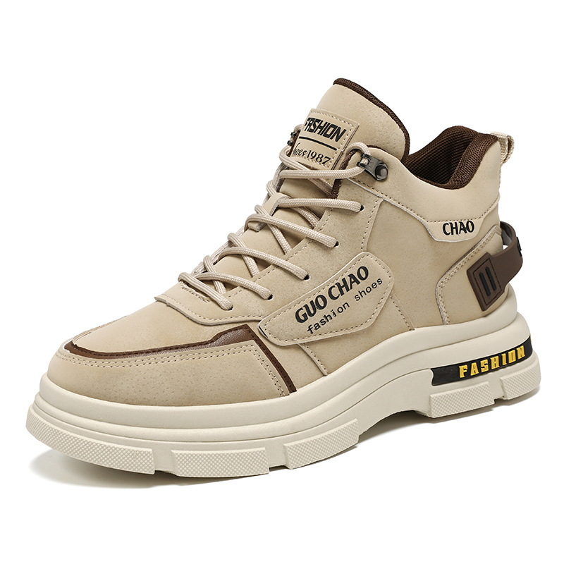 Men's Shoes Breathable High Top Working Wear Shoes Non-slip Casual Boots foto 5