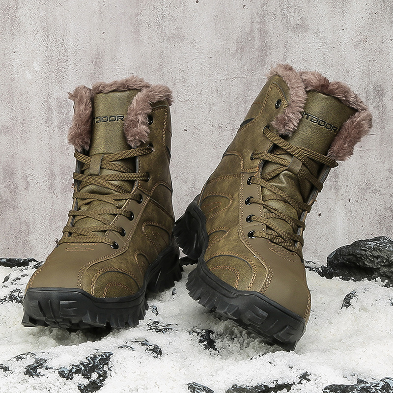 Autumn And Winter New Snow Boots Men's High-top Outdoor foto 4
