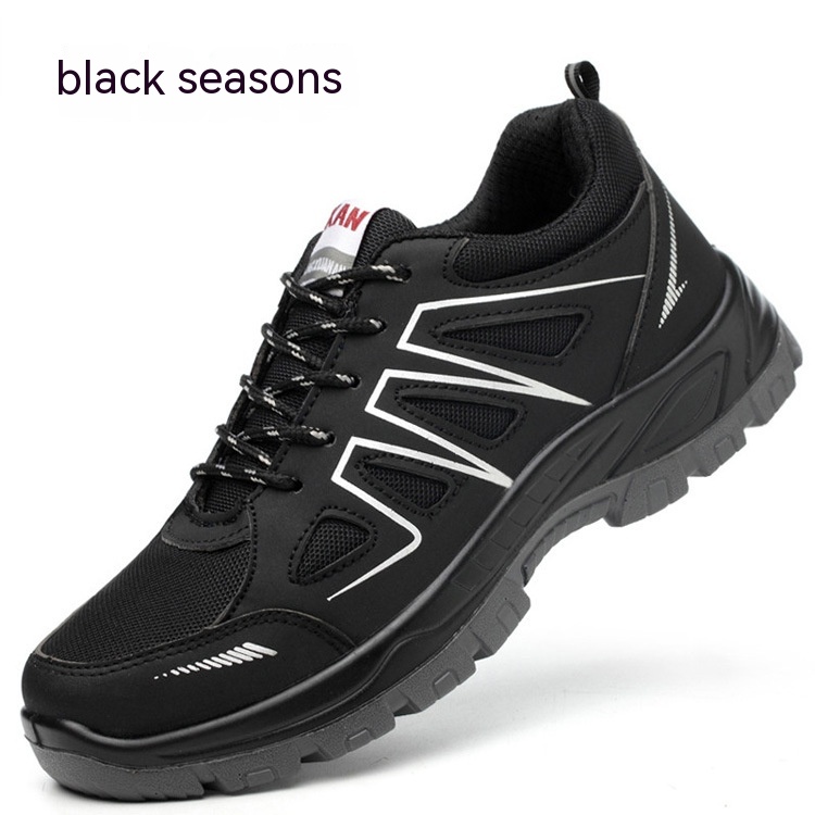 Breathable Mesh Fabric Anti Smashing And Puncture Protective Safety Shoes foto 2