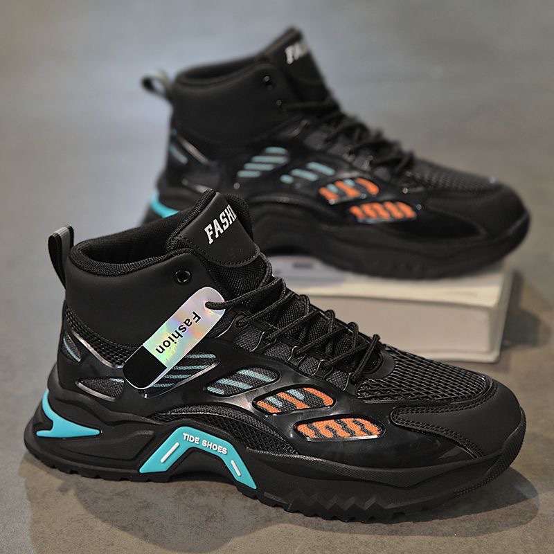 Men's Breathable High-Top Mesh Casual Sports Shoes foto 4