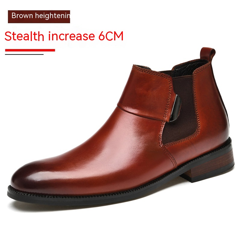British Style Retro Chelsea Boots Men's Shoes foto 5