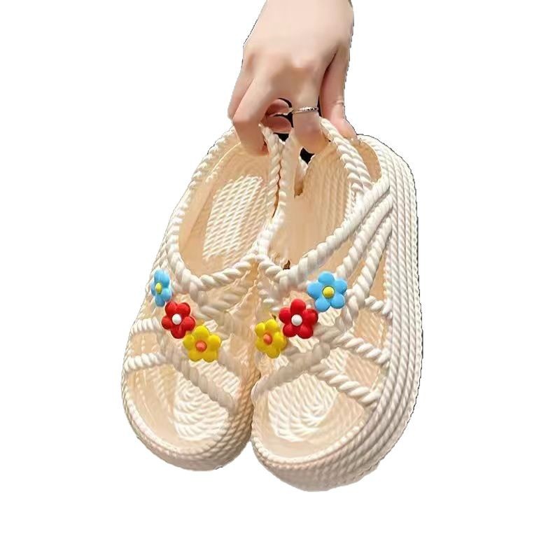 Super Soft And Cute Flower All-matching And Lightweight Non-slip Sandals foto 5