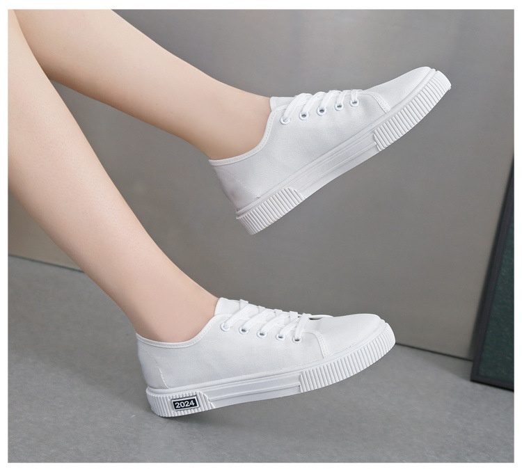 White Shoes Korean Style Soft Bottom Non-slip Breathable foto 4