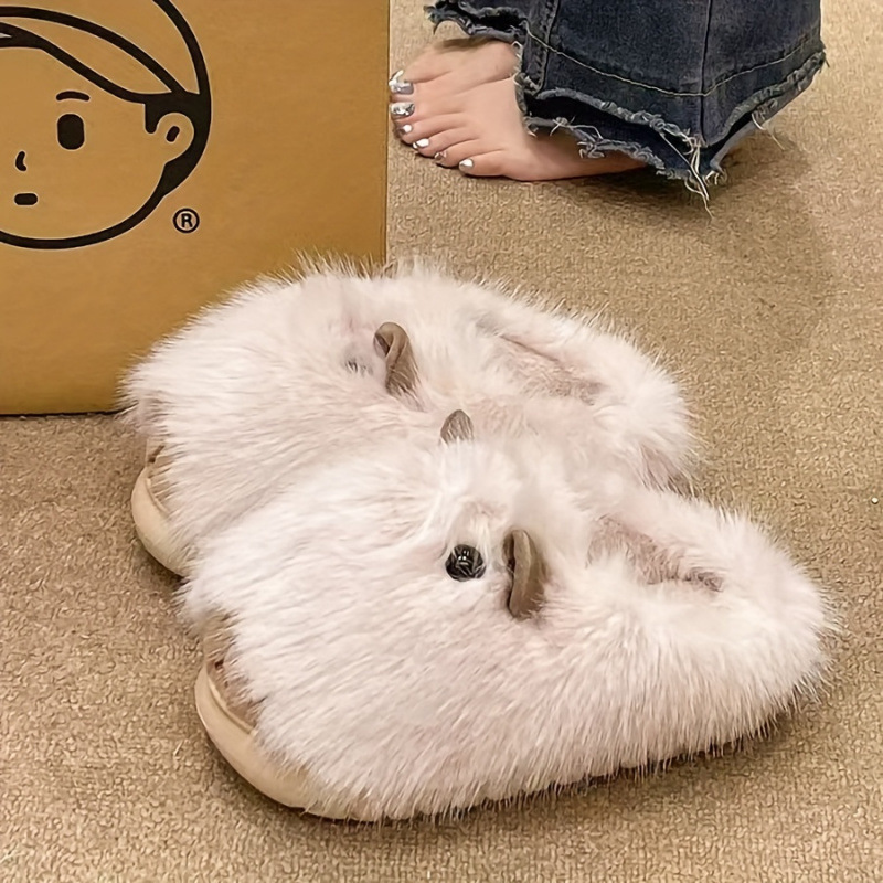 New Comfortable Women's Slippers Soft Suede Indoor foto 2