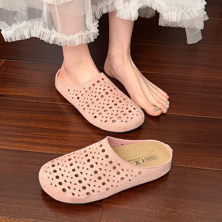 Women's Thick-soled Boken Toe-cap Half Slippers foto 4