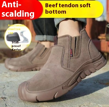Slip-on Steel Toe Cap Safety Shoes Attack Shield And Anti-stab foto 2