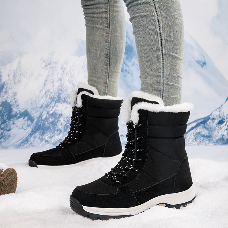 Cotton-padded Shoes Waterproof Non-slip Outdoor Mid-calf Cold-proof Snow Boots foto 3