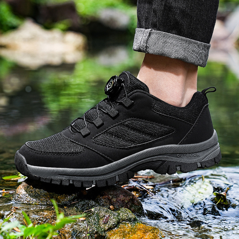 Extra Large Size Work Training Shoes Male Black Breathable foto 4