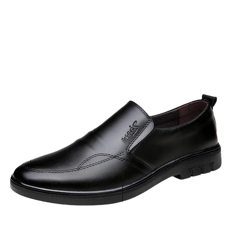 Mens Breathable Casual Business Leather Shoestrendy And Versatile foto 4