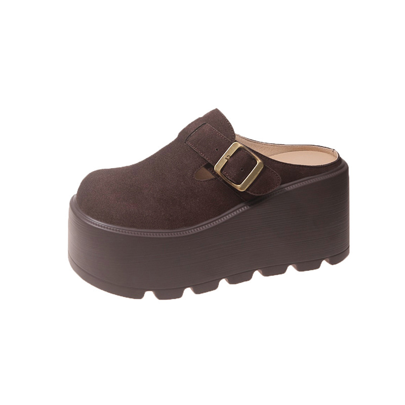 Wedge-toe Closed-toe Women's Outdoor Half Slippers foto 5