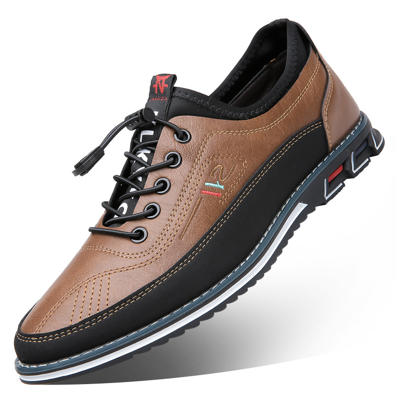Genuine Leather Sports Comfortable And Non-slip Waterproof Leather Shoes Men's foto 2