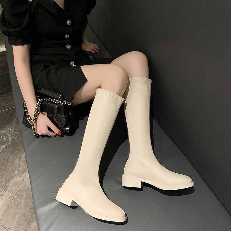 Slimming Rider Boots Korean-Style Stretchy Figure-Hugging Womens Boots foto 3