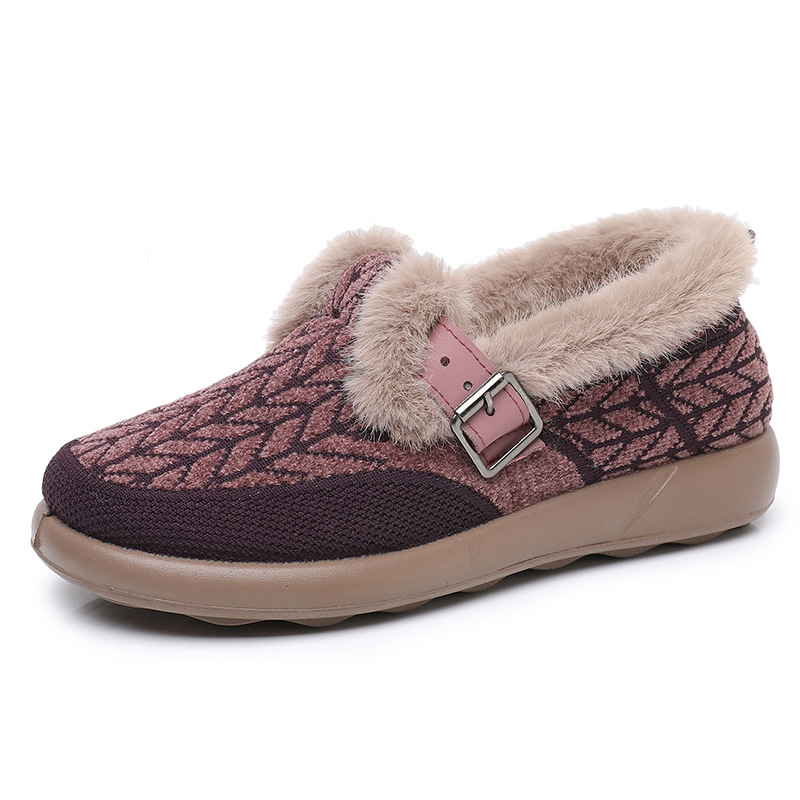 New Womens Fleece-lined Extra-thick Insulated Cotton Shoes foto 2