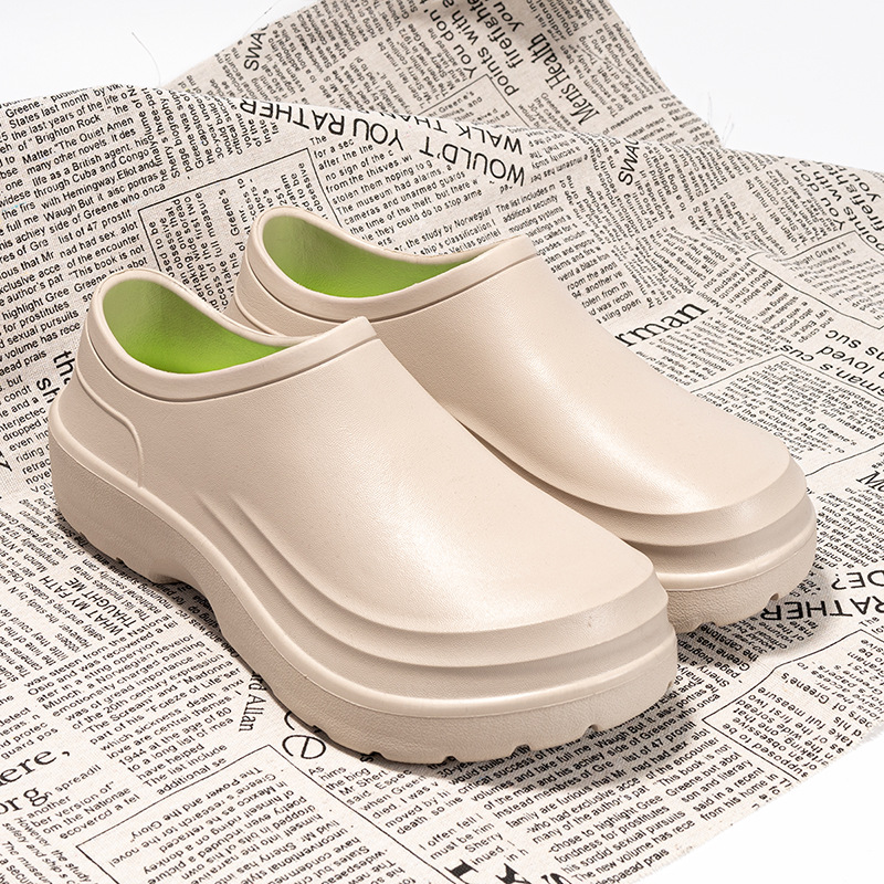 Platform Operating Room Slippers Men's All-inclusive Hole Shoes Men foto 2