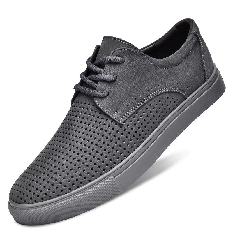 Mens Stylish Minimalist Versatile Casual Leather Shoes foto 2