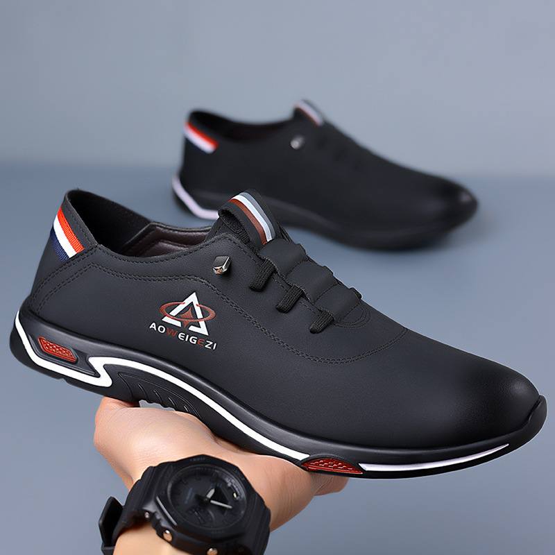 Men's Business Casual Shoes Cross-border Trendy Wild Soft Bottom Comfortable Breathable foto 3